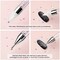 Rhinestone Picker Tool, Dual-ended Rhinestones Applicator Nail Art Design Tool, 2 Pack Acrylic Handle Nail Pen with 4 Extra Wax Tips and1 Tweezer